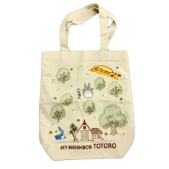 Tote Bag With Patch Totoro'S Forest - My Neighbor Totoro