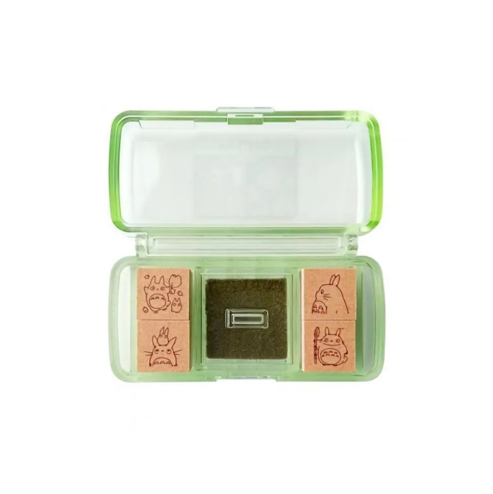 Totoro Mini Stamp Set Green - My Neighbor Totoro