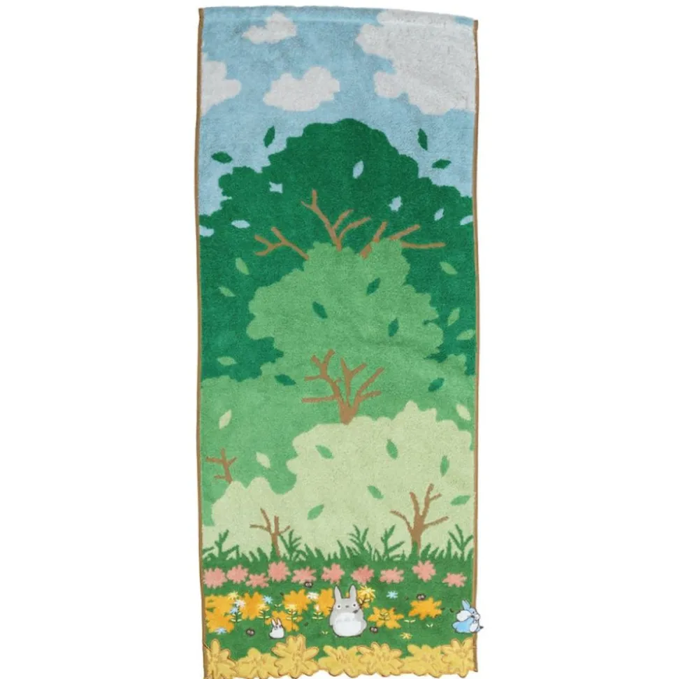 Towel Medium & Small Totoro Racing 34X80 Cm - My Neighbor Totoro