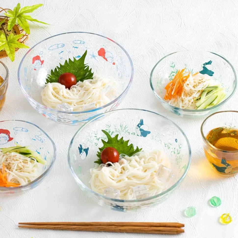 Transparent Bowl 17Cm Chasing Acorns - My Neighbor Totoro