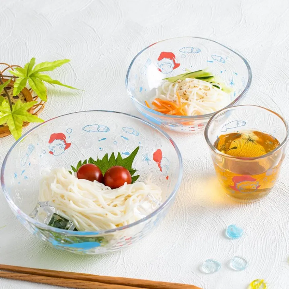 Transparent Bowl 13Cm Ponyo Under The Sea - Ponyo On The Cliff