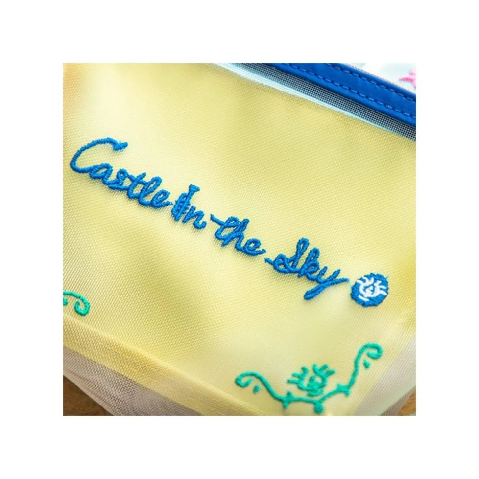 Transparent Pouch Embroidered - Castle In The Sky