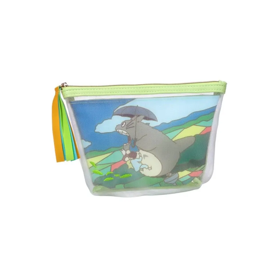 Transparent Pouch Embroidered - My Neighbor Totoro