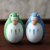 Two Pack Roly-Poly Figurines Blue & Green Parakeet - The Boy And The