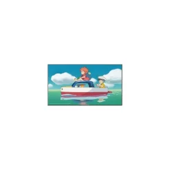 Wood Panel Ghibli 02 - Ponyo & Sosuke