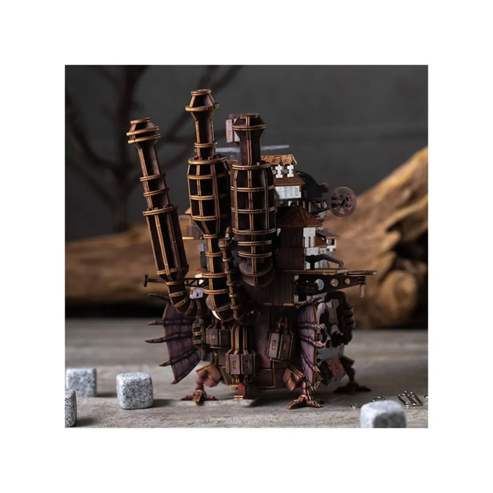 Wooden Model Kigumi Hauru'S Castle - Howl'S Moving Castle