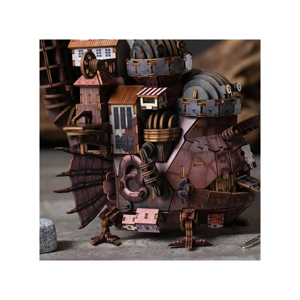 Wooden Model Kigumi Hauru'S Castle - Howl'S Moving Castle
