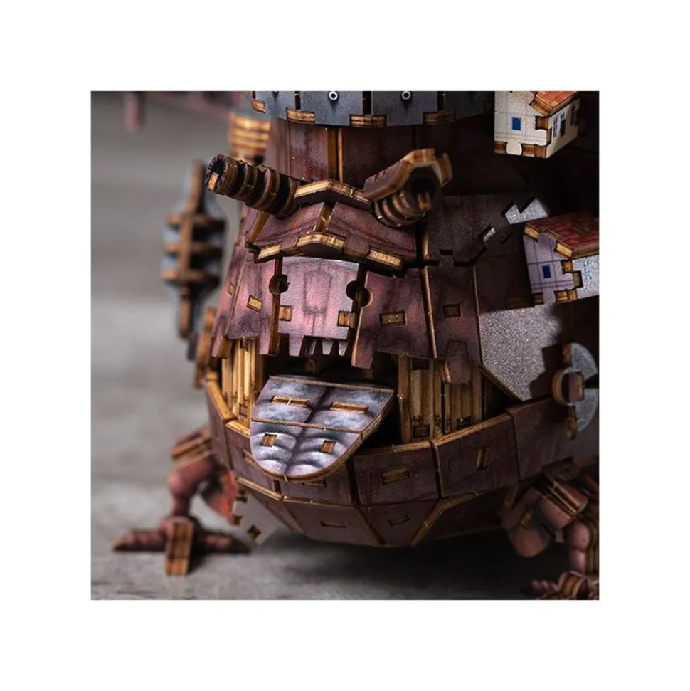 Wooden Model Kigumi Hauru'S Castle - Howl'S Moving Castle