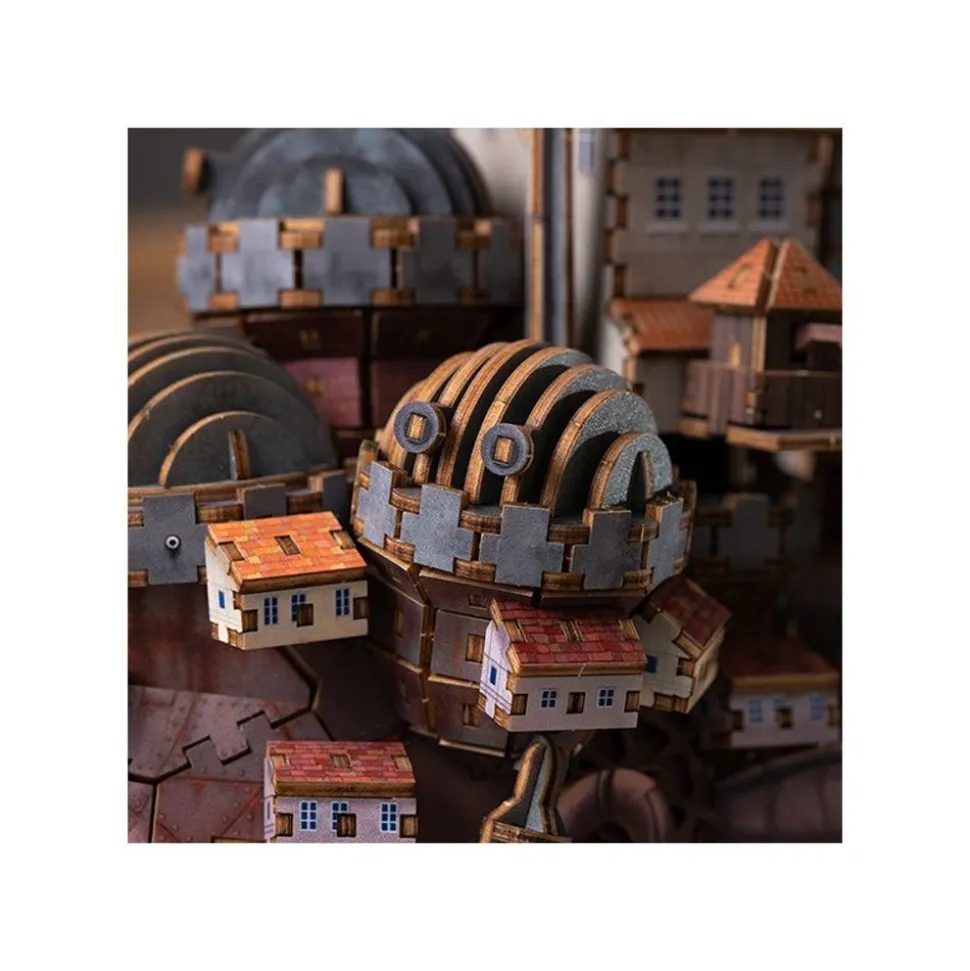 Wooden Model Kigumi Hauru'S Castle - Howl'S Moving Castle